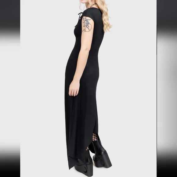 Killstar Black Asymmetrical Dress - Picture 6 of 7